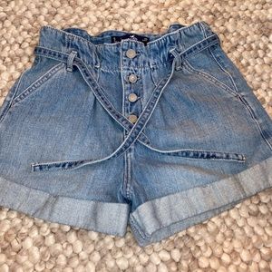 hollister paper bag jean shorts